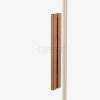 NEW TRENDY Drzwi wnękowe SMART COPPER BRUSHED 1D U 160x200 szkło czyste 8mm Active Shield 2.0 EXK-7649